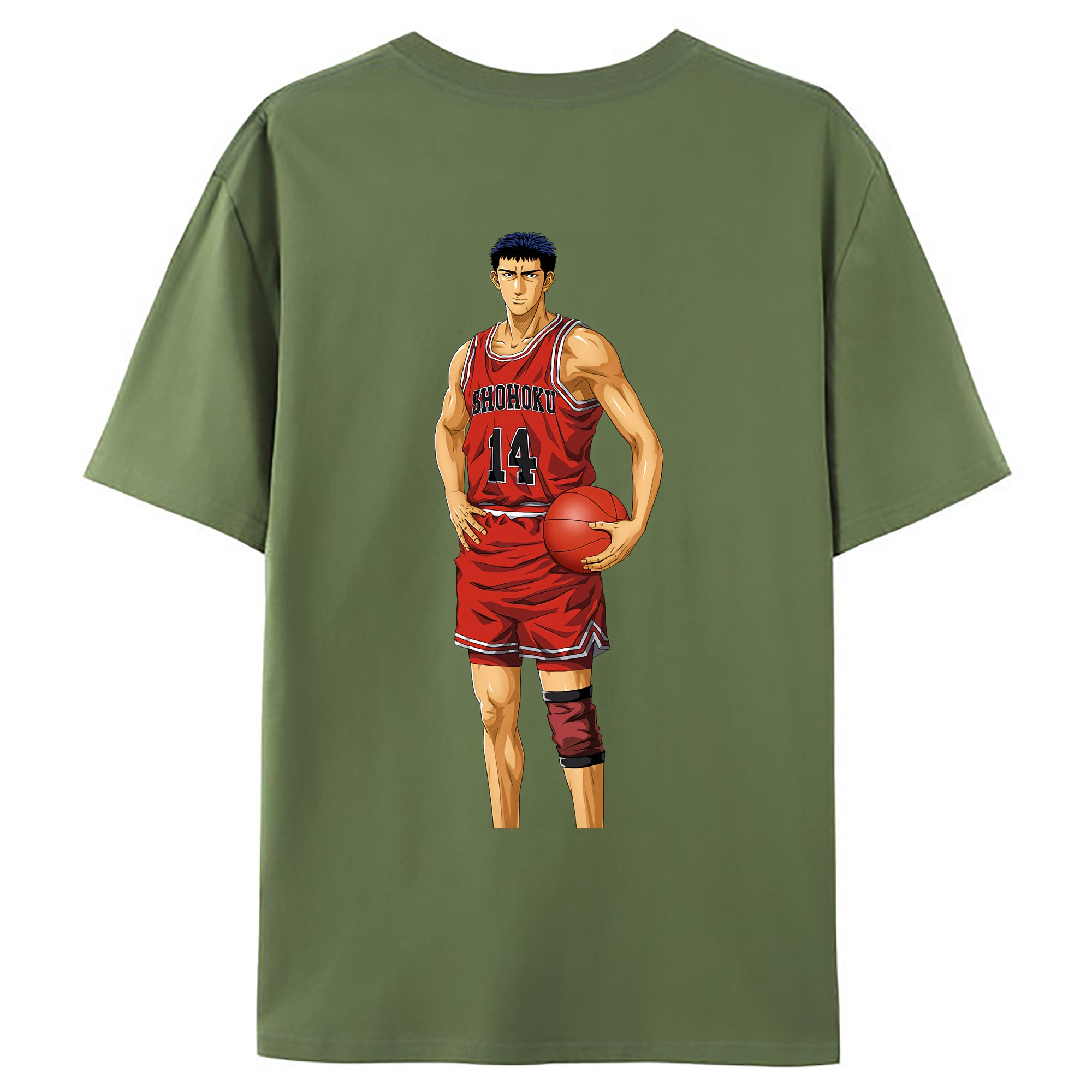 （画像用） SLAM DUNK／スラムダンク 綿100％ メンズ半袖Tシャツ（バックプリント） 通気性